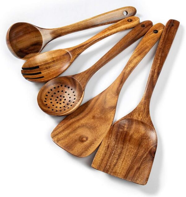 Wooden Kitchen Utensils Set 5 PCs